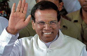 Sir lankan Prez arrives in India on 4-day visit