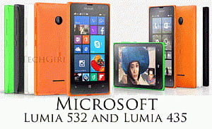 Microsoft launches lumia 435, lumia 532