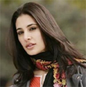 Nargis Fakhri in action mode