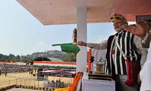 Modi flags off Arunachal-Delhi train