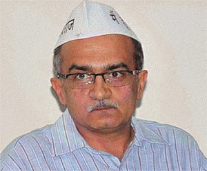 Kiran Bedi joining BJP a mistake: Prashant Bhushan