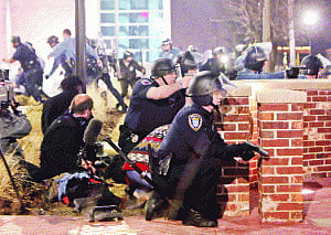 Ferguson again on boil: 2 police officers shot at