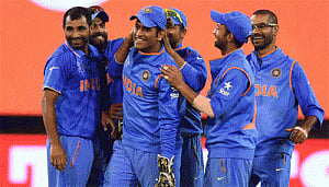 India thrash Bangladesh, enter World Cup semis