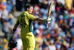 Brilliant ton by Smith as Australia score 328/7 against India