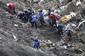 Co-pilot deliberately slams plane in Alps; families ask why