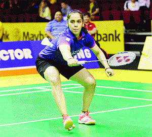Scintillating Saina in semis