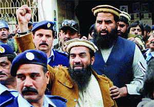 Pak trains gun on India as lakhvi walks free