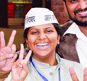 AAP MlA Rakhi's brother accused of 'belting' wife