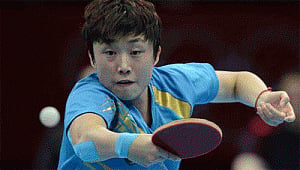 Feng wins all-Singapore match at World TT