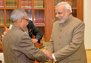First anniversary: PM meets President, Vice President