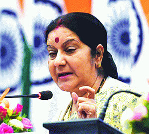 linking yoga to particular religion not right: Swaraj
