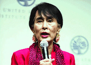 Suu Kyi arrives in China to mend ties