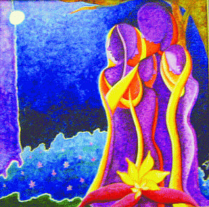 On the same canvas