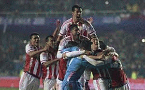 Paraguay stun Brazil to set up semis with Argentina