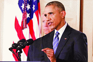 Obama hails Iran N-deal, warns Congress