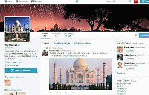 Now Taj Mahal on Twitter