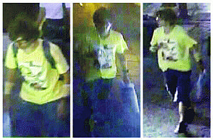Hunt on for male 'bomber'