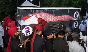 last rites of Suvra Mukherjee performed