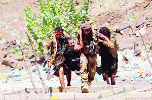 Over 100 killed  in Yemen clashes