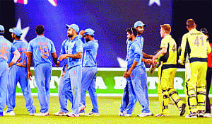India surrender down under