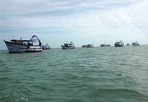 Nine Indian fishermen arrested in Sri lanka