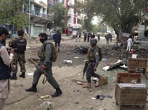 Car bomb rocks police base in Kabul, casualties reported