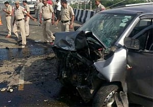 Five killed in multiple vehicle collision on highway in Haryana