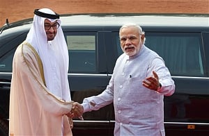 Modi, Abu Dhabi crown prince hold restricted meeting