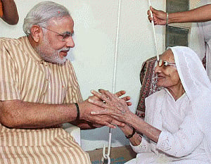 Modi's mother taken to hospital, is fine: Family