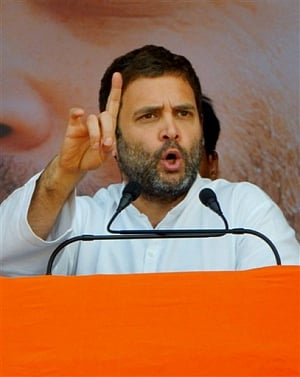 Rahul's counter to PM's 'Satyamev Jayate' tweet after Smriti speech