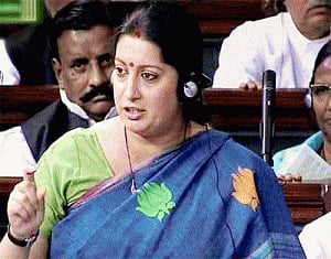 Brief uproar in lS over privilege motion against Smriti Irani