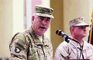 Gen John W Mick is head of US-Nato forces in Af