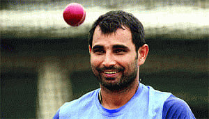 Shami blooms at practice