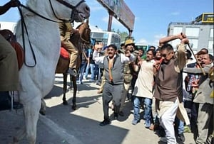 BJP MlA arrested over assault on horse Shaktiman