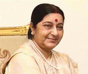 Sushma speaks to mother of Indian missing in Brussels