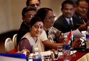 Swaraj raises Masood Azhar issue with Chinese counterpart