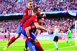 Atletico draw first blood