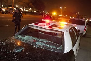 Violence at Trump rally in California, 20 arrested
