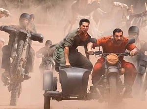 John, Varun look suave in first 'Dishoom' poster