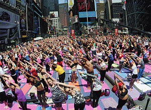 Thousands expected for Yoga Day celebrations in New York's Times Square