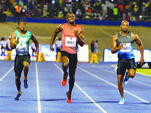 Bolt clocks 9.88sec in Kingston