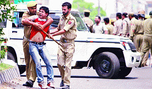 Tension in Jammu over temple desecration