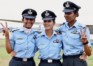 India's first three women fighter pilots commissioned