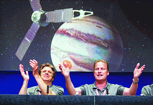 Juno enters into Jupiter's orbit to peer through king of planets