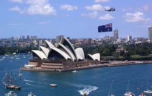 Australia moving up in world... literally