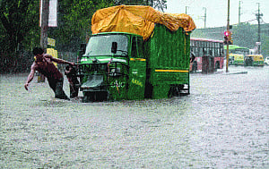 Monsoon mayhem : Blame game begins as city roads turn into rivulets