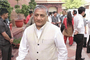 V.K. Singh to leave for Saudi Arabia