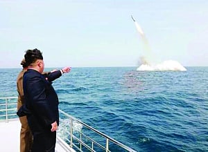 North Korea launches missile in east waters