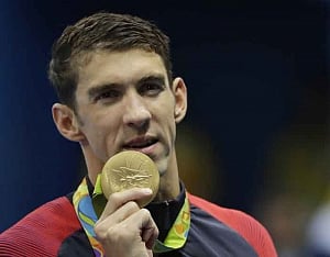 Phelps wins 200m individual medley for 22nd gold