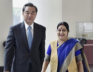 Chinese FM calls on PM, holds talks with Swaraj